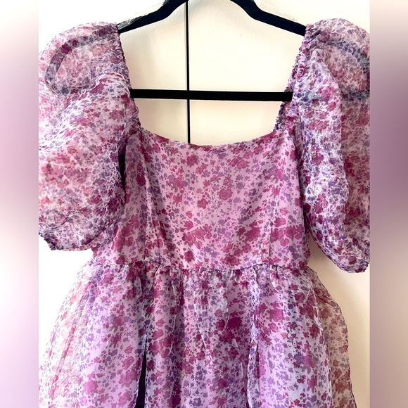 Sweet Stolen Moments Floral Babydoll Dress in Heirloom Lilac - Picture 6 of 10